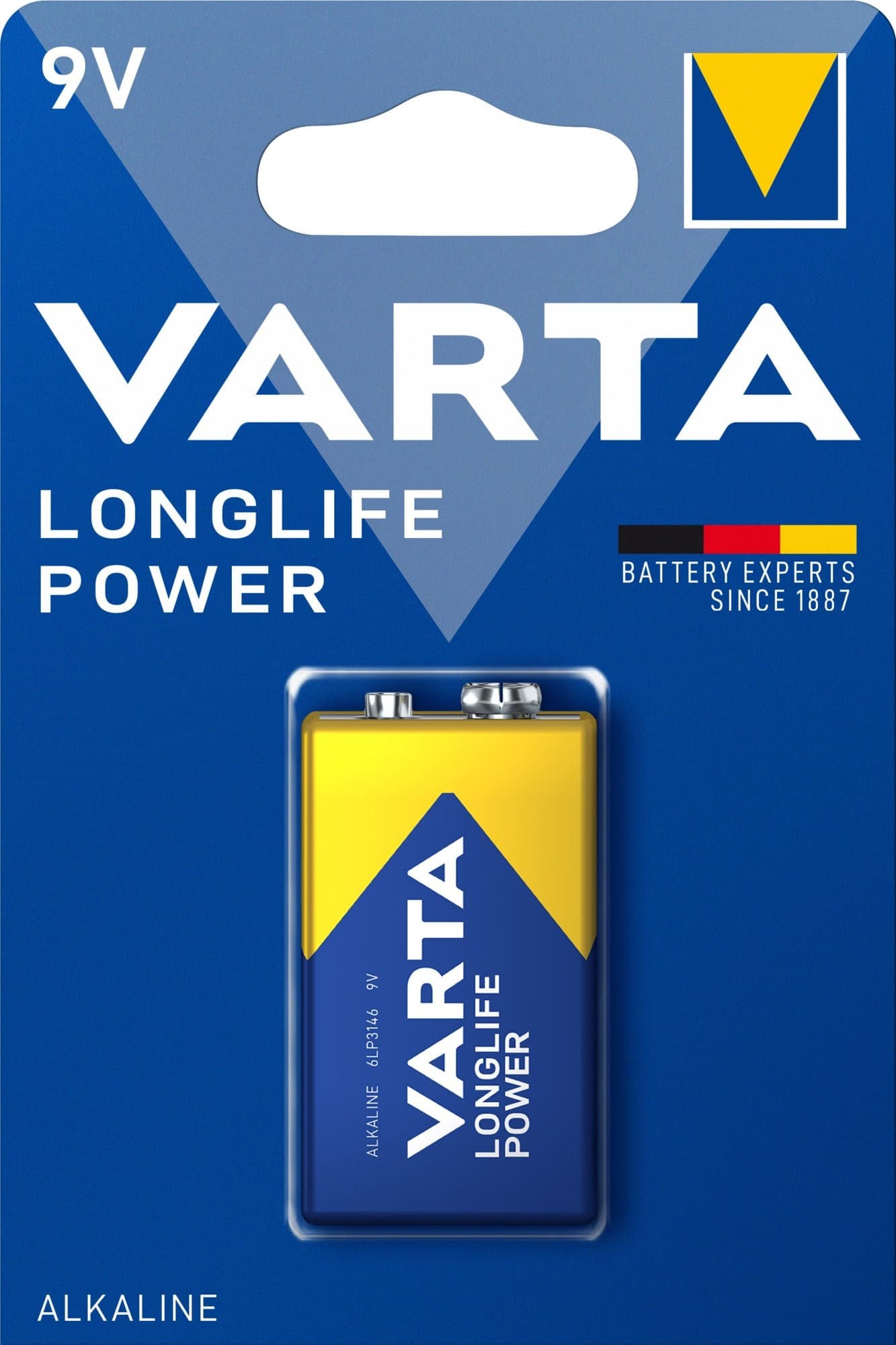 Blister 1 Batteria 9V Longlife Power Alcalina 6LP3146 in Pile monouso Scontolo.net - Potenza, commercioVirtuoso.it