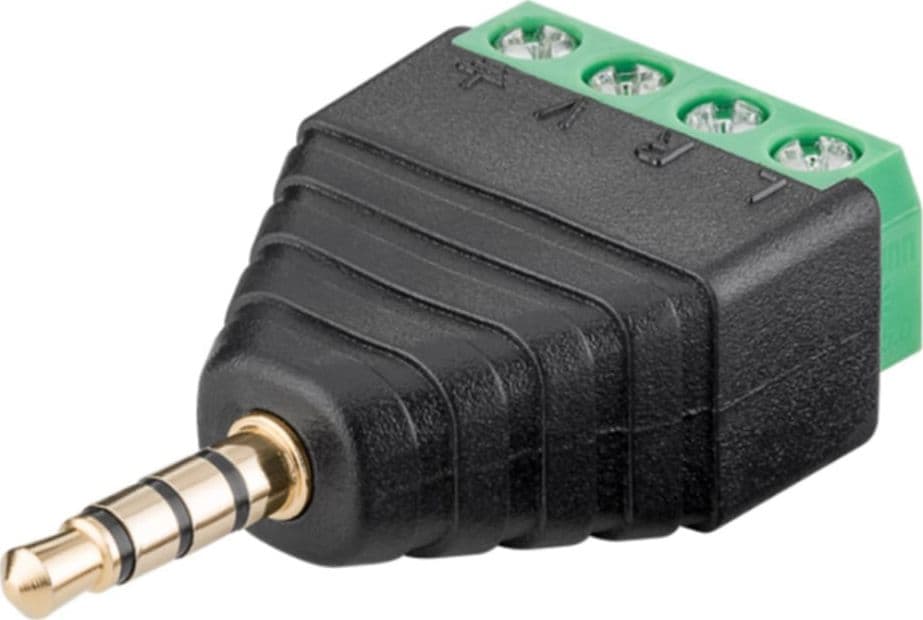 Adattatore Audio 3.5 mm Maschio a Terminal Block 4 pin in Adattatori Scontolo.net - Potenza, commercioVirtuoso.it