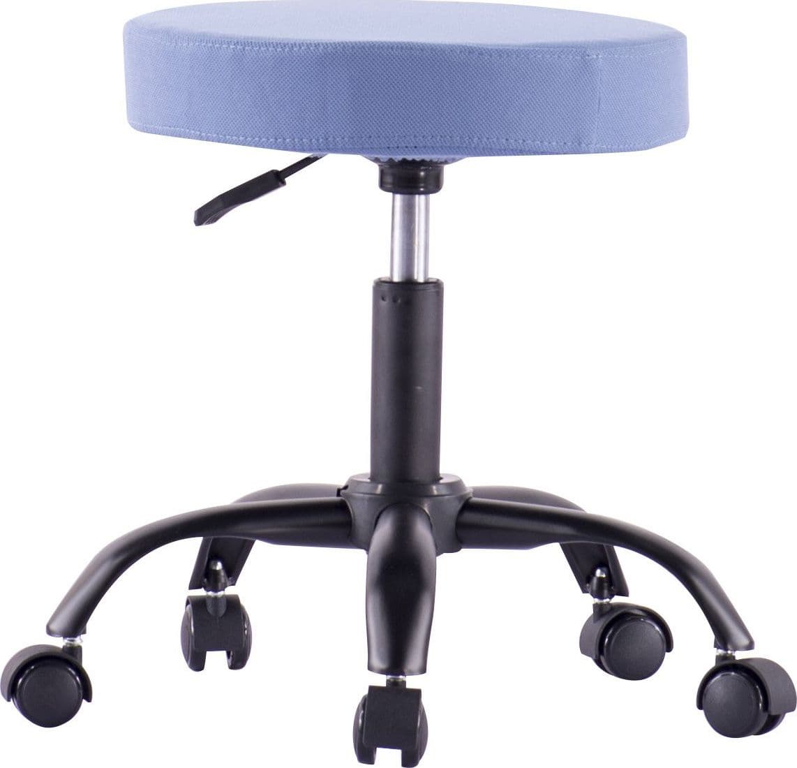 Sgabello Girevole con Ruote Altezza Regolabile Tessuto Sfoderabile Blu in Sgabelli Scontolo.net - Potenza, commercioVirtuoso.it