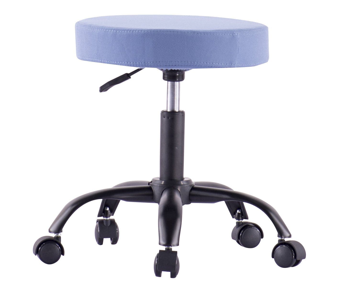 Sgabello Girevole con Ruote Altezza Regolabile Tessuto Sfoderabile Blu in Sgabelli Scontolo.net - Potenza, commercioVirtuoso.it