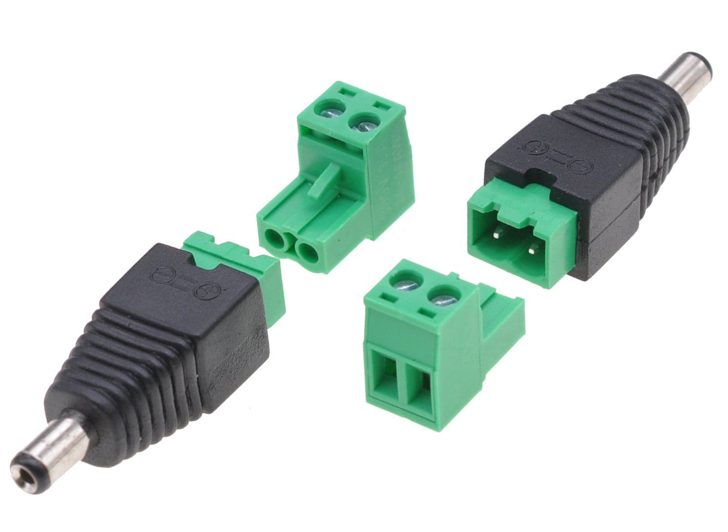 Adattatore Plug DC 2.5x5.5 mm Maschio Terminal Block 2 pin in Adattatori Scontolo.net - Potenza, commercioVirtuoso.it