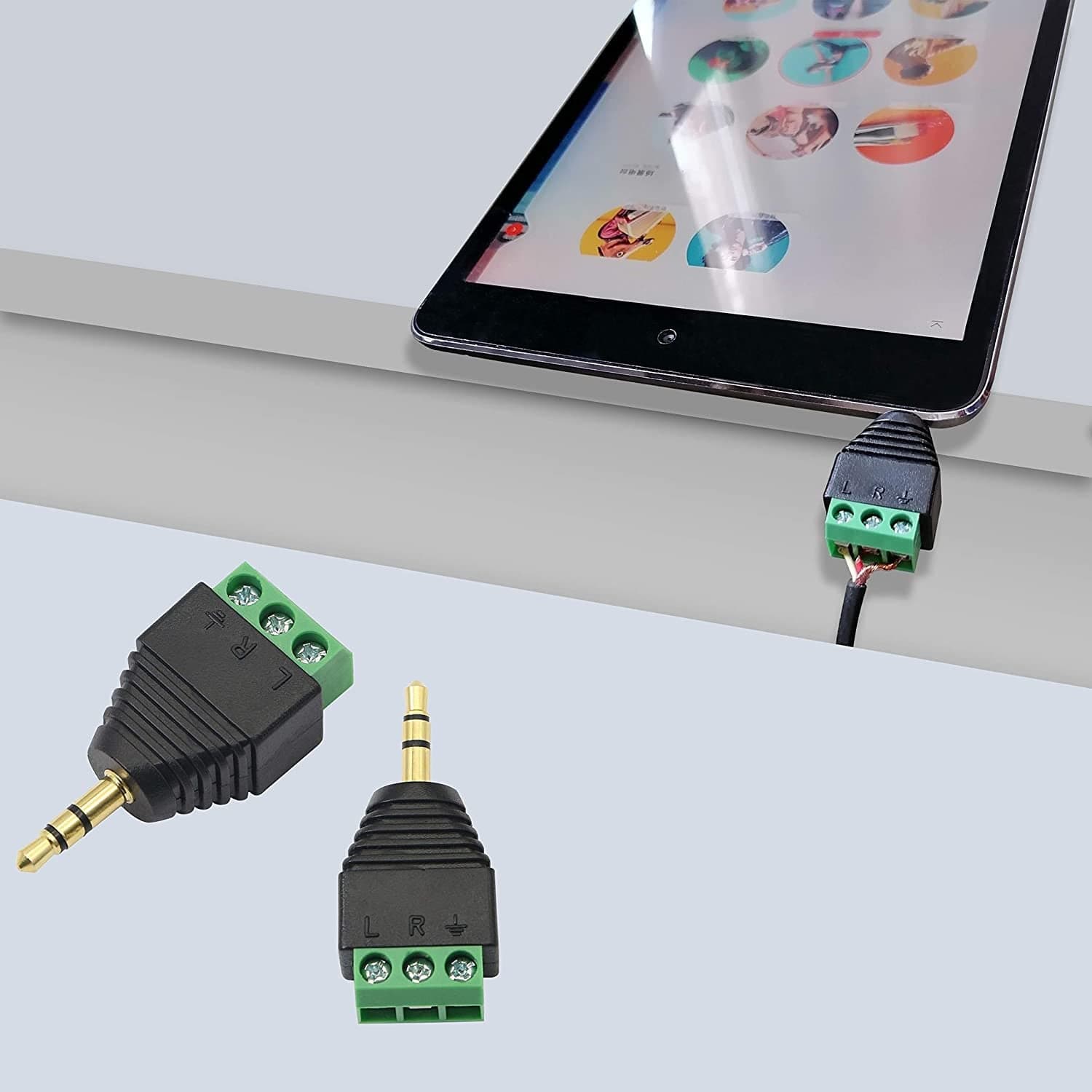 Adattatore Connettore Audio 3.5 mm Maschio a Terminal Block 3 pin in Adattatori Scontolo.net - Potenza, commercioVirtuoso.it