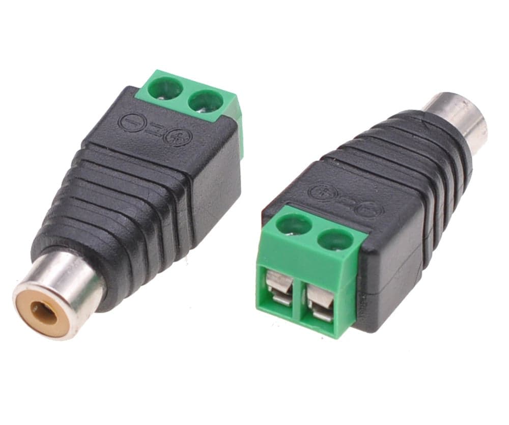 Adattatore Connettore Terminal Block 2-pin a RCA femmina in Adattatori Scontolo.net - Potenza, commercioVirtuoso.it
