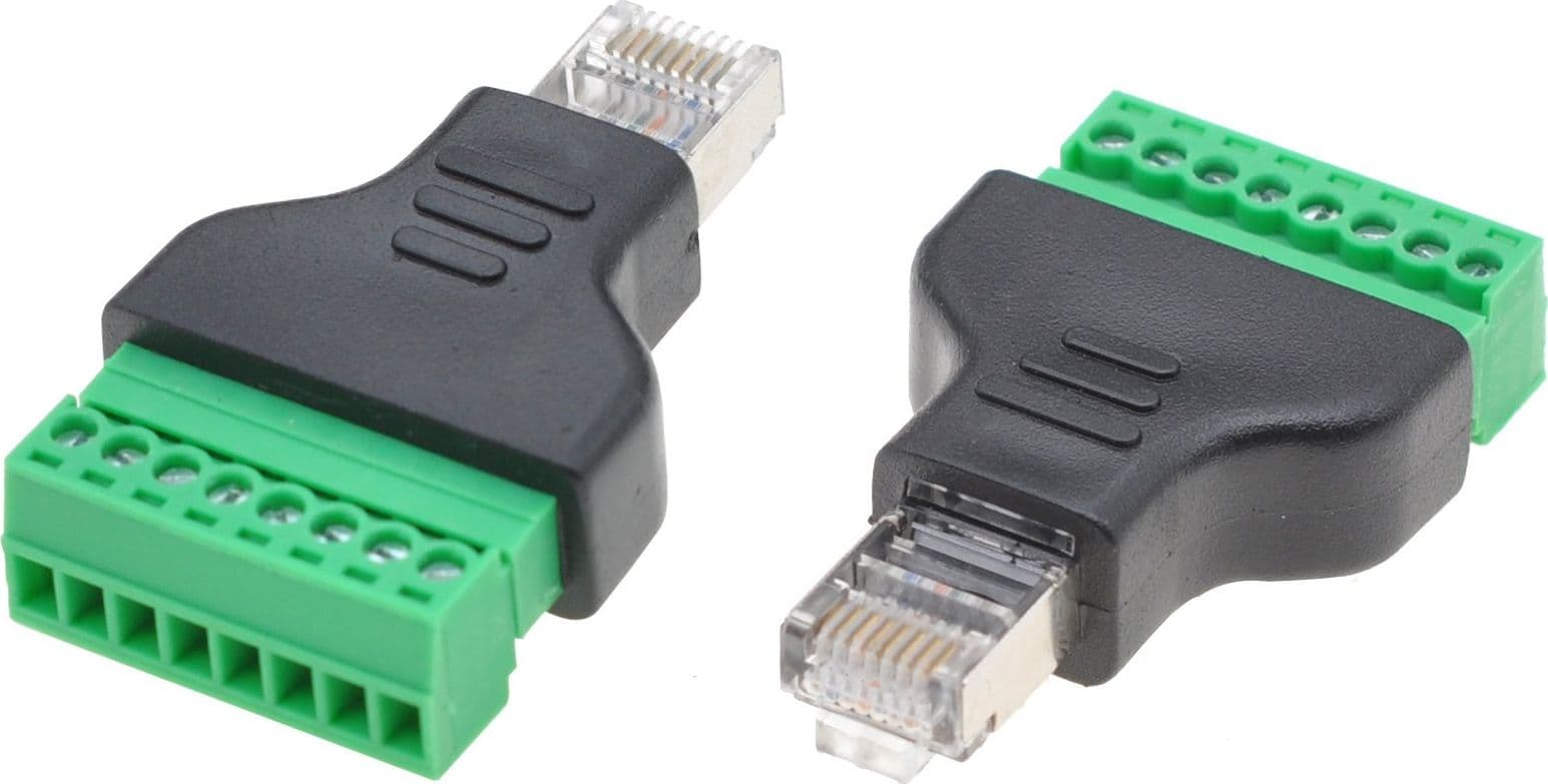 Adattatore Connettore RJ45 Maschio Terminal Block 8 pin in Cavi e adattatori Scontolo.net - Potenza, commercioVirtuoso.it
