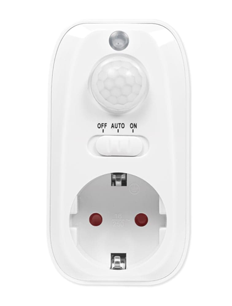 Adattatore Presa con Rilevatore di Movimento PIR 1x CEE 7/3 IP20 in Rilevatori di movimento Scontolo.net - Potenza, commercioVirtuoso.it
