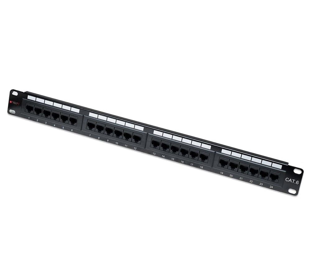 Pannello Patch UTP 24 Posti RJ45 Cat.6 con barra gestione cavi in Cavi Ethernet Scontolo.net - Potenza, commercioVirtuoso.it