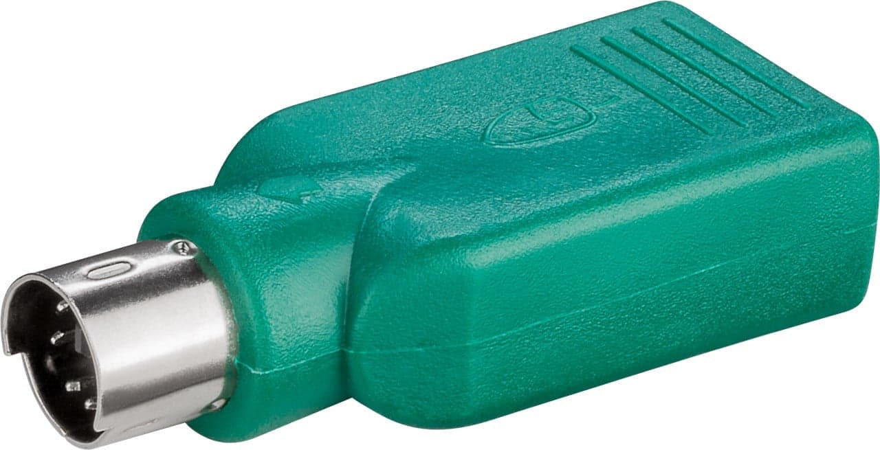 Adattatore Convertitore PS2 Maschio USB A Femmina per Tastiera e Mouse