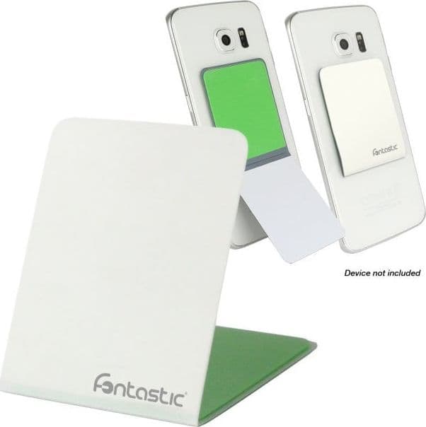 Supporto Smartphone Universale Adesivo Grip Phone con Stand Bianco