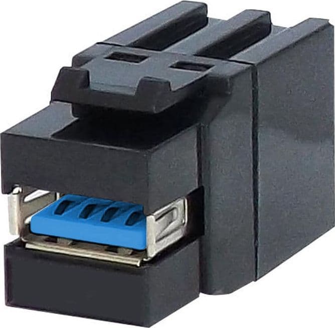 Connettore Keystone USB3.2 tipo A Femmina/Femmina 1,45 cm Nero in Adattatori Scontolo.net - Potenza, commercioVirtuoso.it