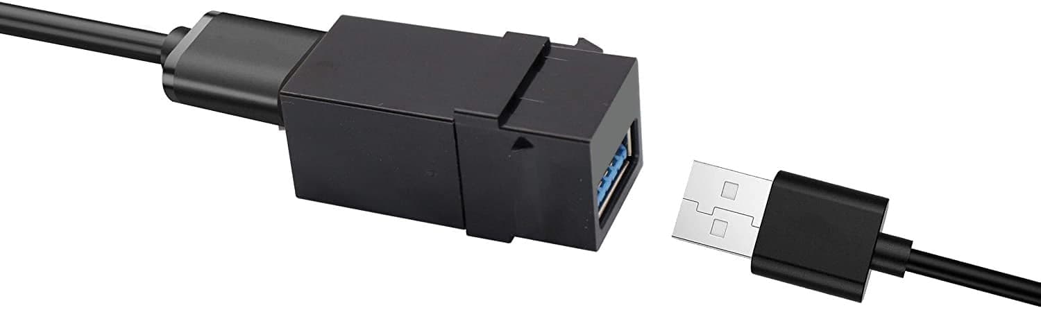 Connettore Keystone USB3.2 tipo A Femmina/Femmina 1,45 cm Nero in Adattatori Scontolo.net - Potenza, commercioVirtuoso.it
