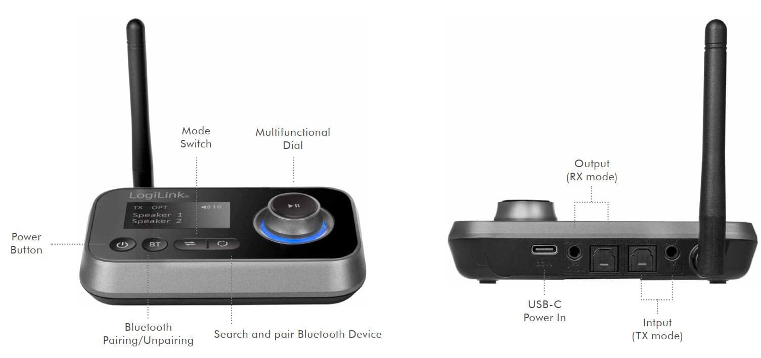 Trasmettitore e Ricevitore Audio Bluetooth V5.0 in Ricevitori Hi-Fi Scontolo.net - Potenza, commercioVirtuoso.it