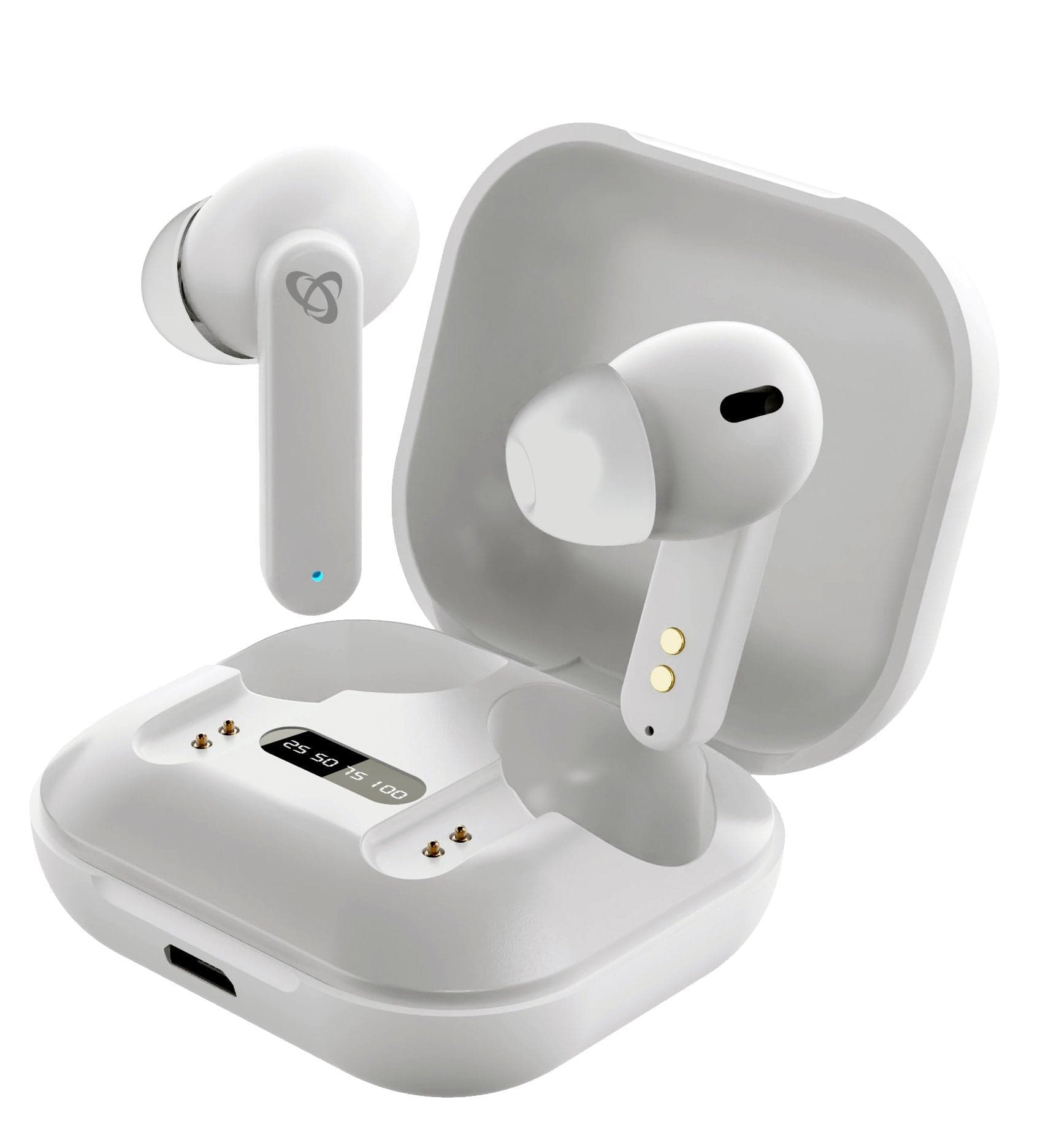 Auricolari Bluetooth v5.1 con Custodia di Ricarica Bianco in Cuffie In-Ear Scontolo.net - Potenza, commercioVirtuoso.it
