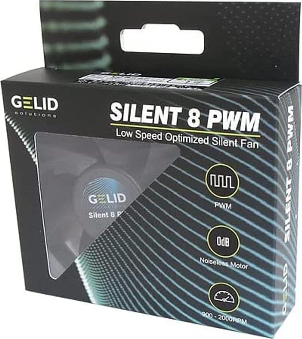 Dissipatore Ventola Silent 80x80x25 12V con Controllo PWM Intelligente