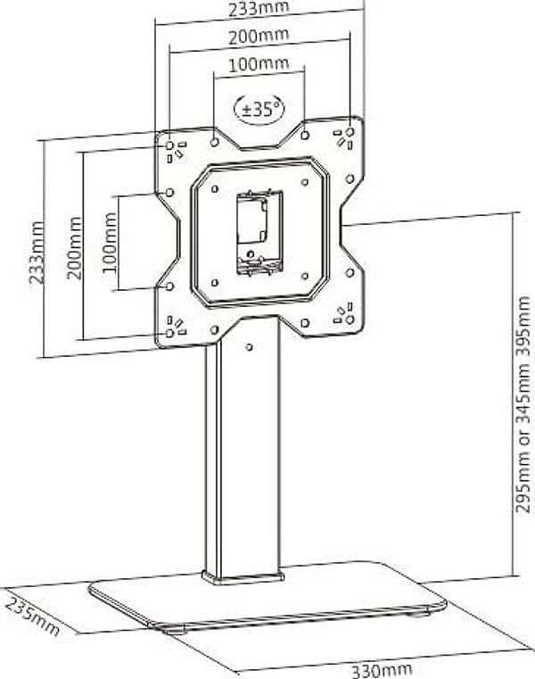Supporto Universale da Tavolo per Monitor e TV da 23'' a 43'' in Mobili Scontolo.net - Potenza, commercioVirtuoso.it
