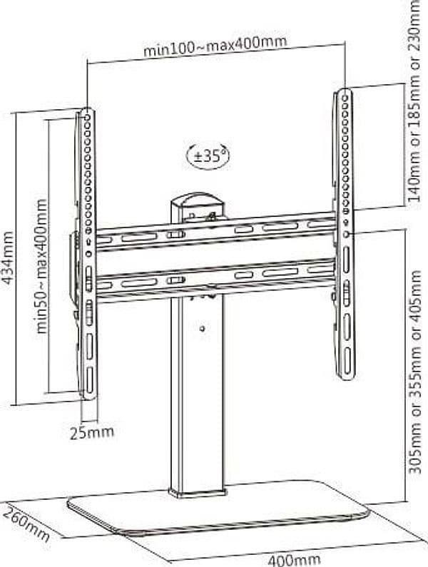 Supporto Universale da Tavolo per Monitor e TV da 32'' a 55'' in Mobili Scontolo.net - Potenza, commercioVirtuoso.it
