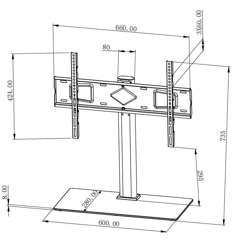 Supporto Universale da Tavolo per TV da 32'' a 65'' in Mobili Scontolo.net - Potenza, commercioVirtuoso.it