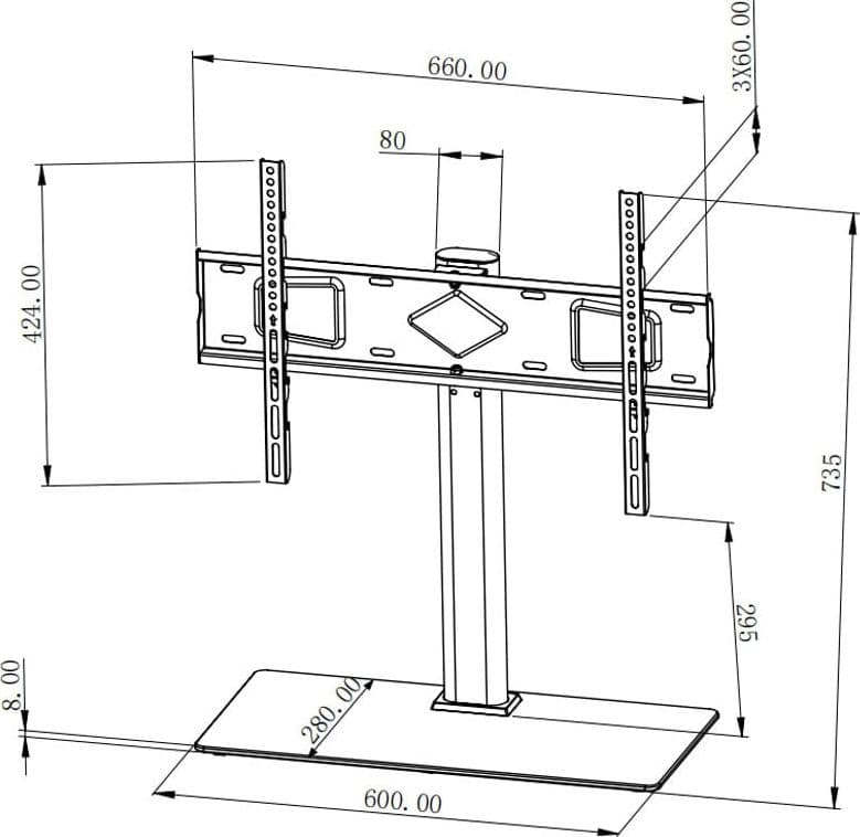 Supporto Universale da Tavolo per TV da 32'' a 65'' in Mobili Scontolo.net - Potenza, commercioVirtuoso.it