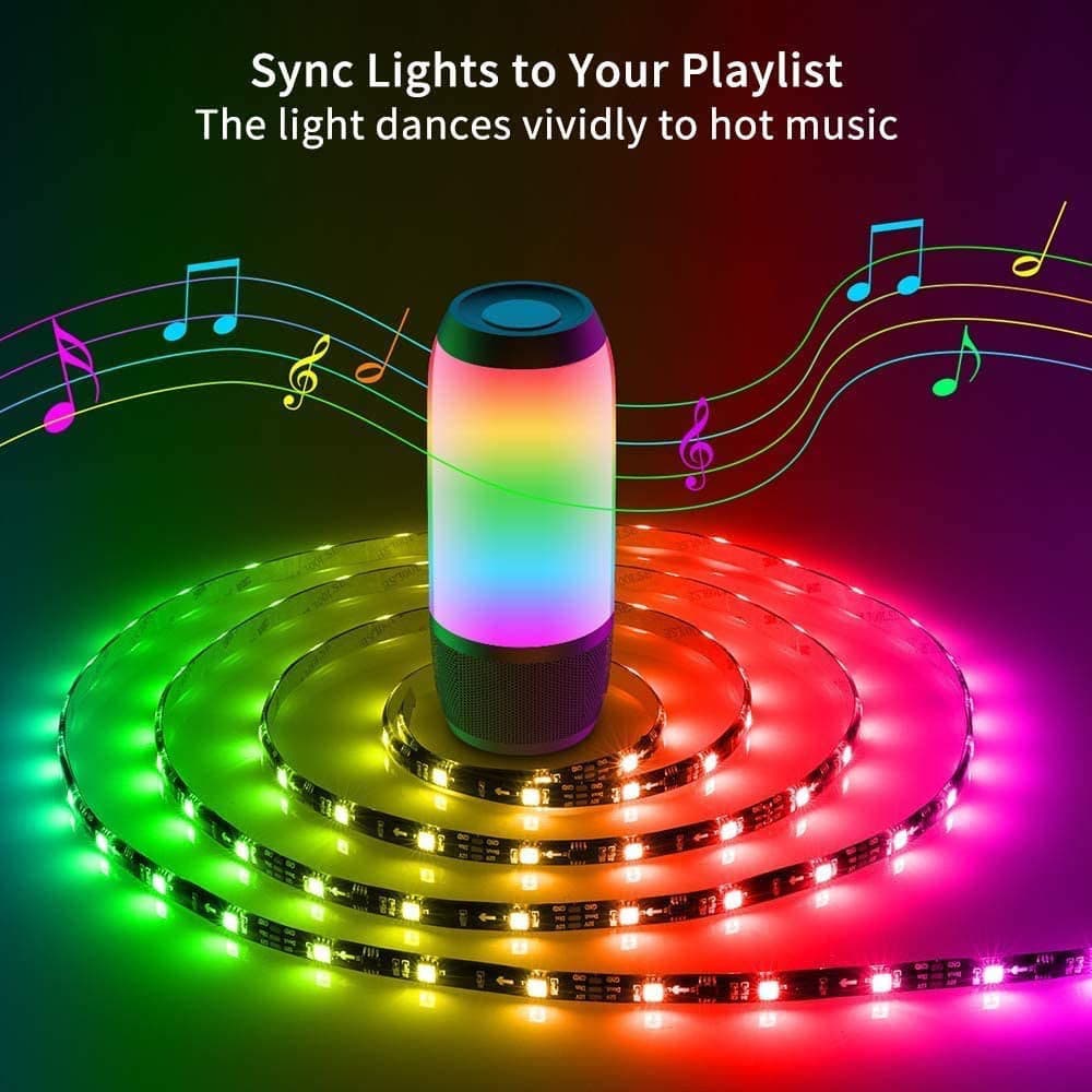 Kit Striscia LED Intelligente 5m con Funzione Musicale e Controllo Vocale Alexa, R5149 in Nastri LED Scontolo.net - Potenza, commercioVirtuoso.it