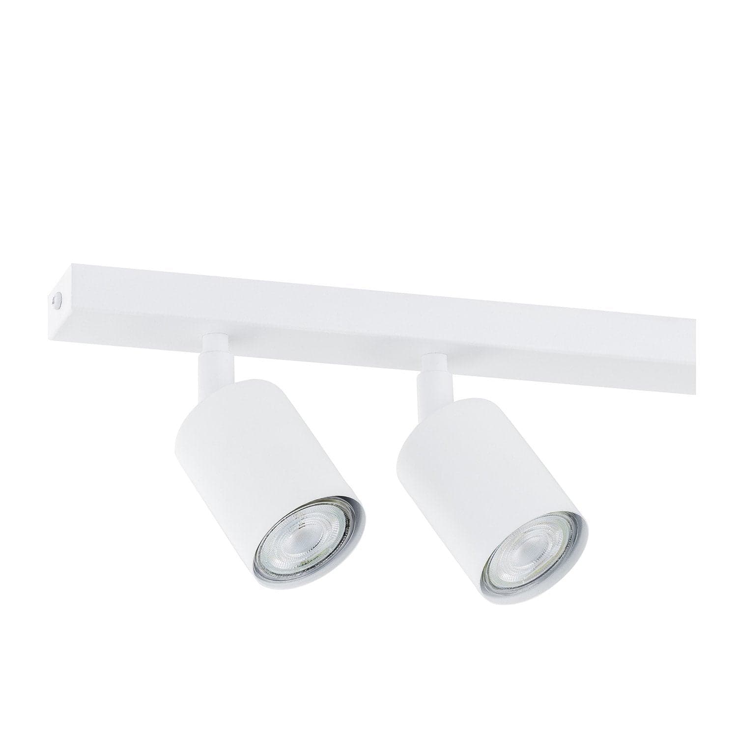 Plafoniera Moderna 4 Luci Faretti Flash In Acciaio Bianco in Plafoniere LuceArt - Montecorvino Pugliano, commercioVirtuoso.it