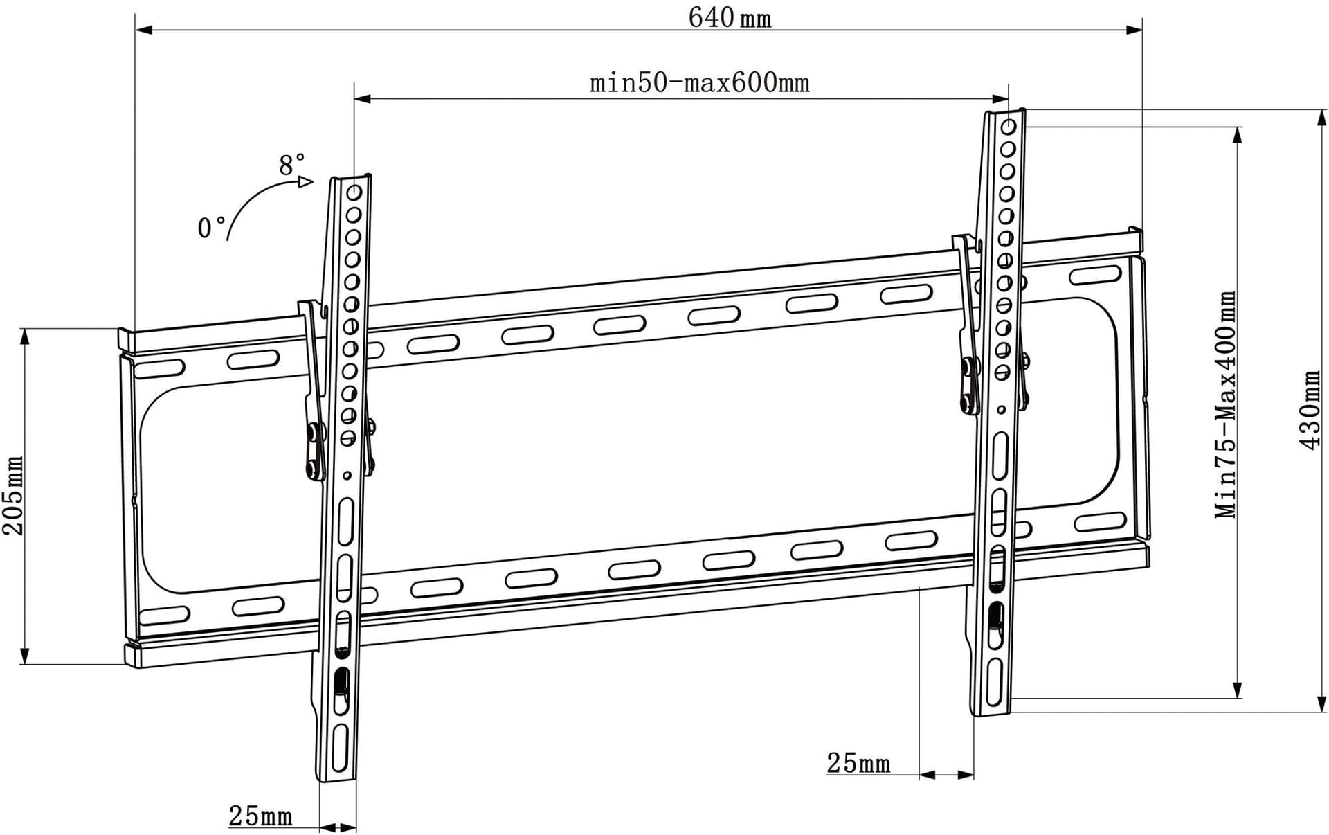 Staffa a Muro Inclinabile TV LED LCD 30-70'' Nero in Supporti da parete e da soffitto Scontolo.net - Potenza, commercioVirtuoso.it