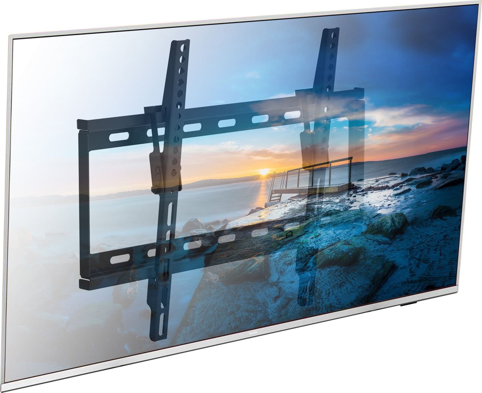 Staffa a Muro Inclinabile per TV LED LCD 25-56'' Nero in Supporti da parete e da soffitto Scontolo.net - Potenza, commercioVirtuoso.it