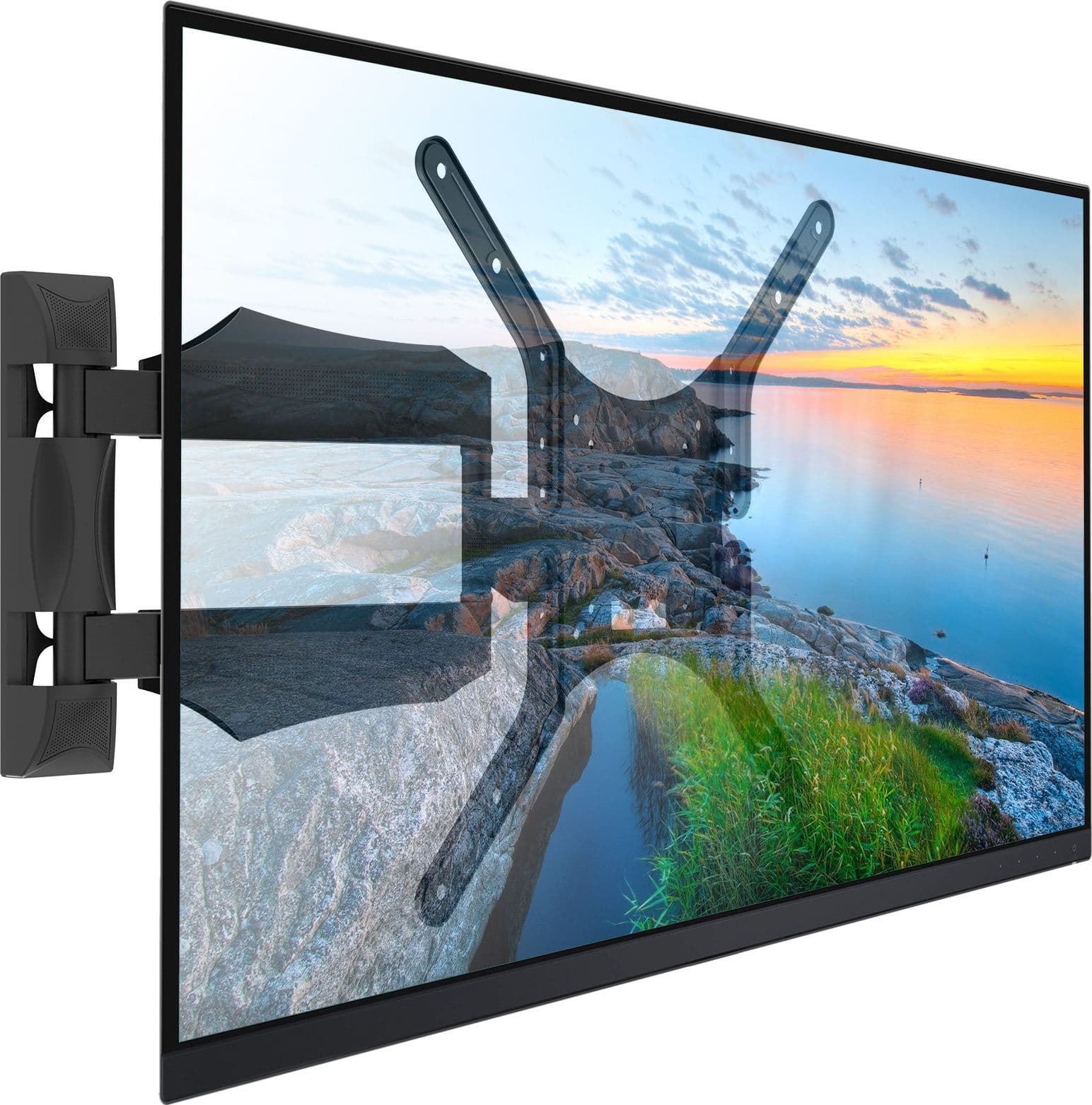Supporto a Muro Slim per TV LED LCD 25-52'' Full Motion Nero in Supporti da parete e da soffitto Scontolo.net - Potenza, commercioVirtuoso.it