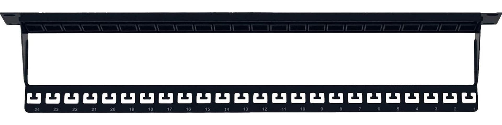 Pannello Patch Modulare Senza Frutti 24 Posti 1U Nero in Cavi Ethernet Scontolo.net - Potenza, commercioVirtuoso.it