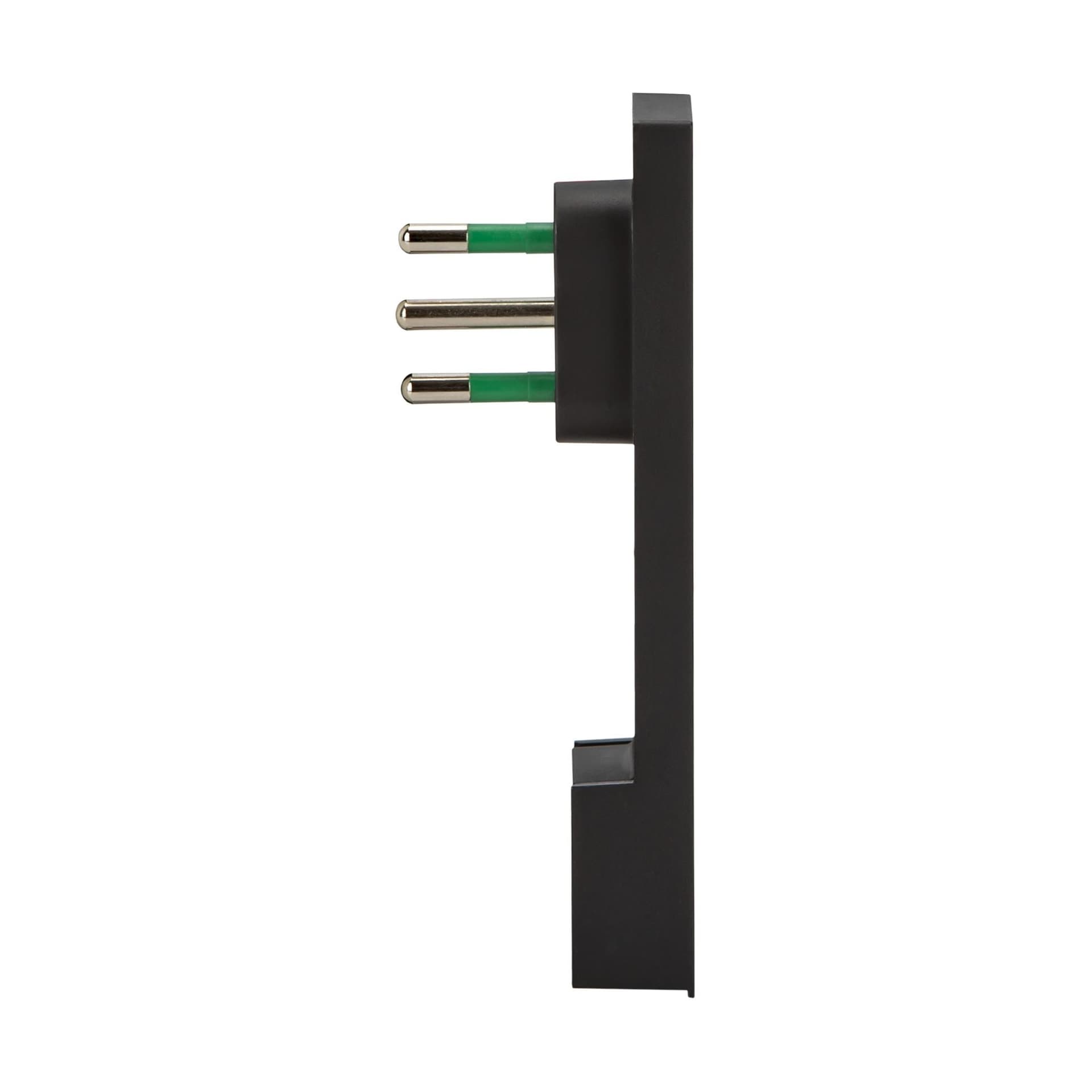 Spina Italiana 10A 2P+T Salvaspazio Super Sottile Smontabile Angolata Nero in Multiprese Scontolo.net - Potenza, commercioVirtuoso.it