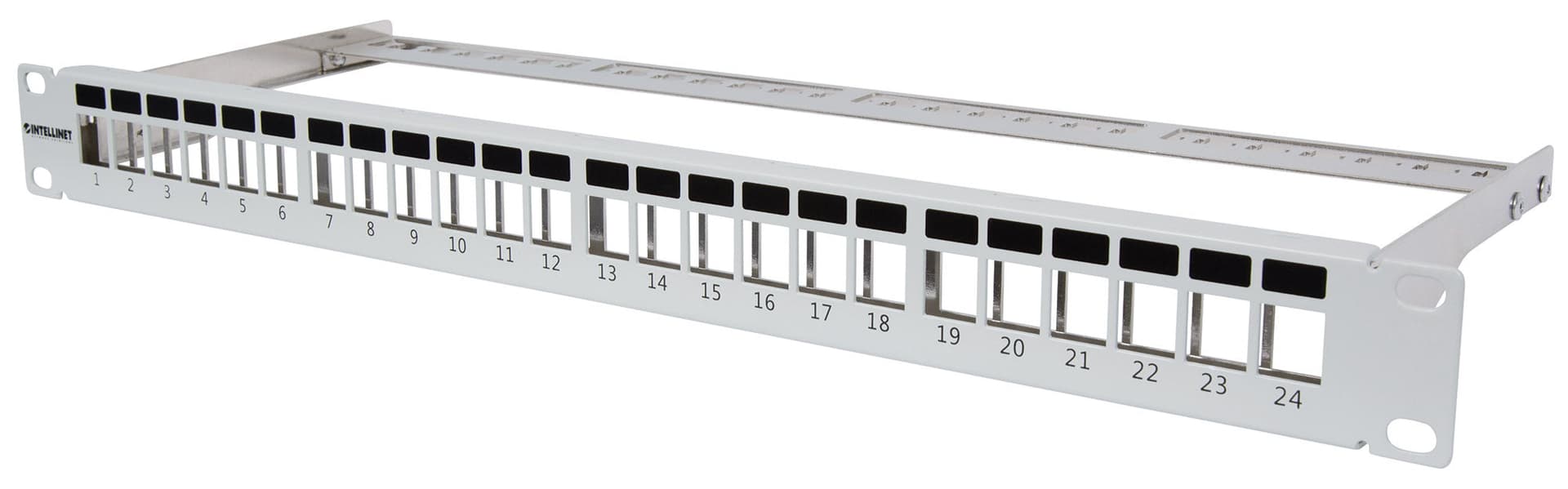 Pannello Patch Modulare Senza Frutti 24 Posti Grigio in Pannelli patch Ethernet Scontolo.net - Potenza, commercioVirtuoso.it