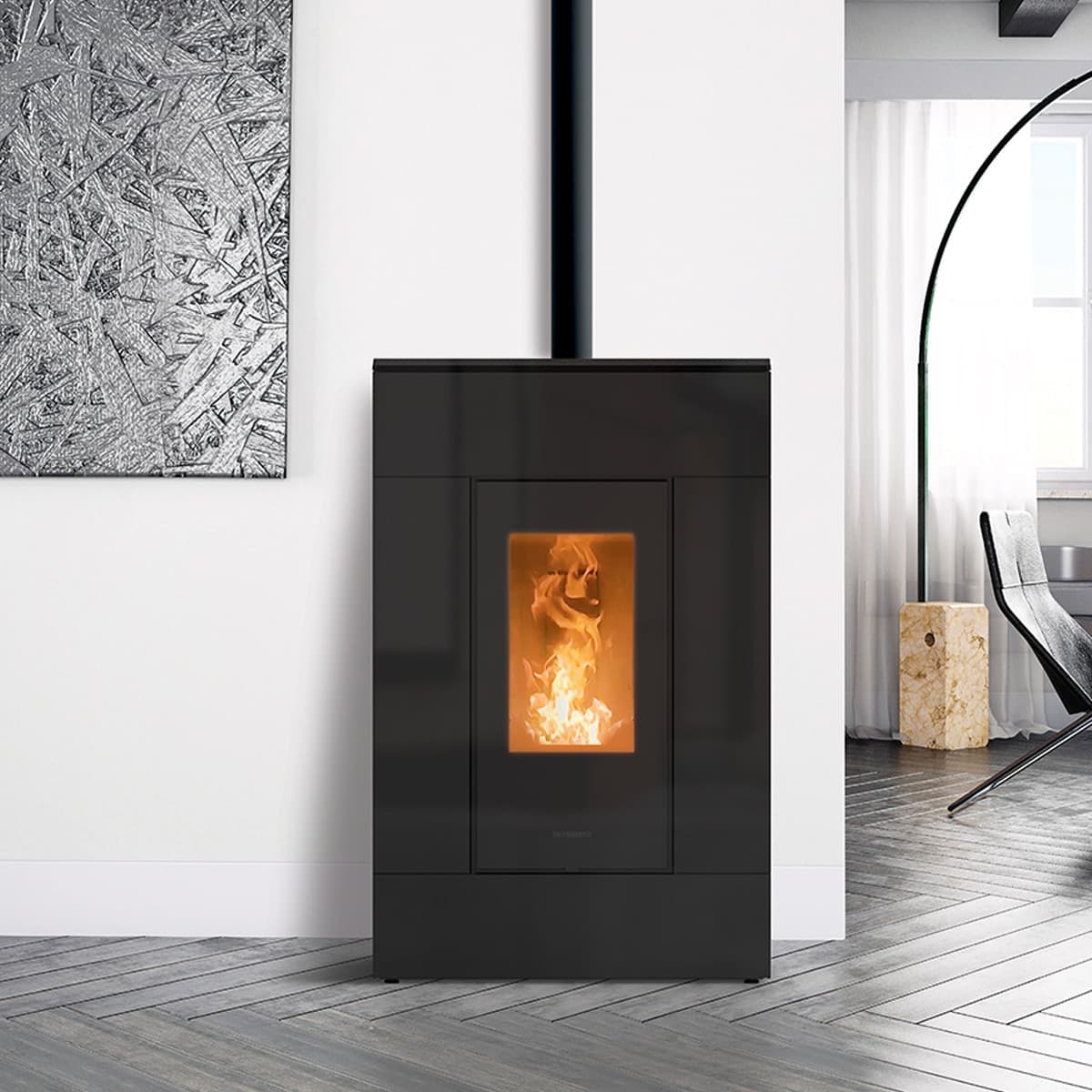 Thermorossi Stufa a Pellet Canalizzabile SlimQuadro Lumia 10.8kW in Candele di accensione Masterbrico - Longobardi, commercioVirtuoso.it
