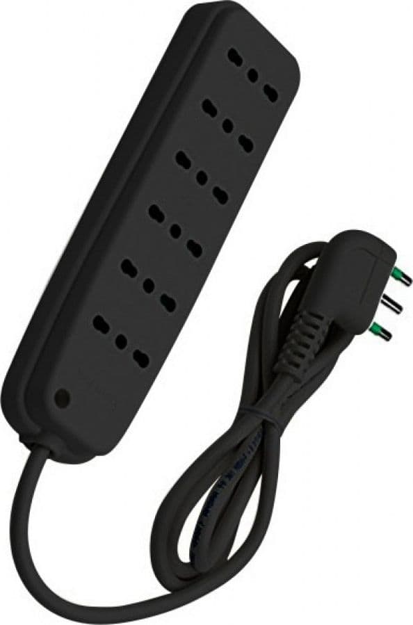 Multipresa 6 Posti con Spina Italiana Angolata Nero in Multiprese Scontolo.net - Potenza, commercioVirtuoso.it