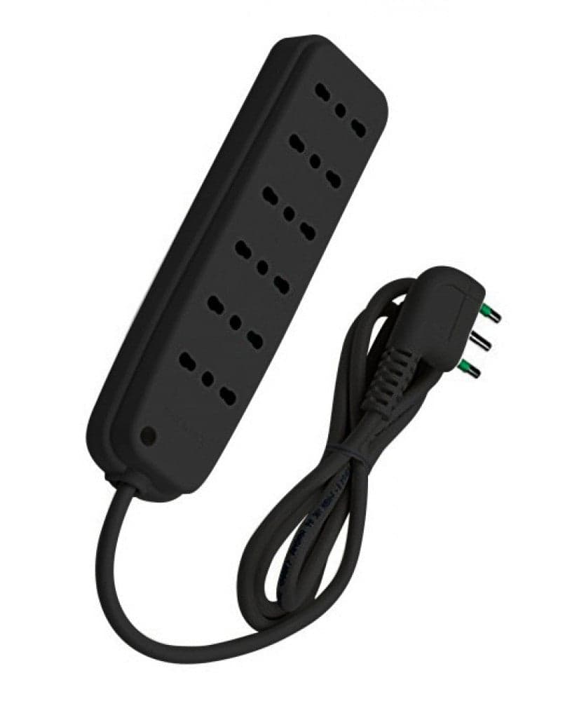 Multipresa 6 Posti con Spina Italiana Angolata Nero in Multiprese Scontolo.net - Potenza, commercioVirtuoso.it