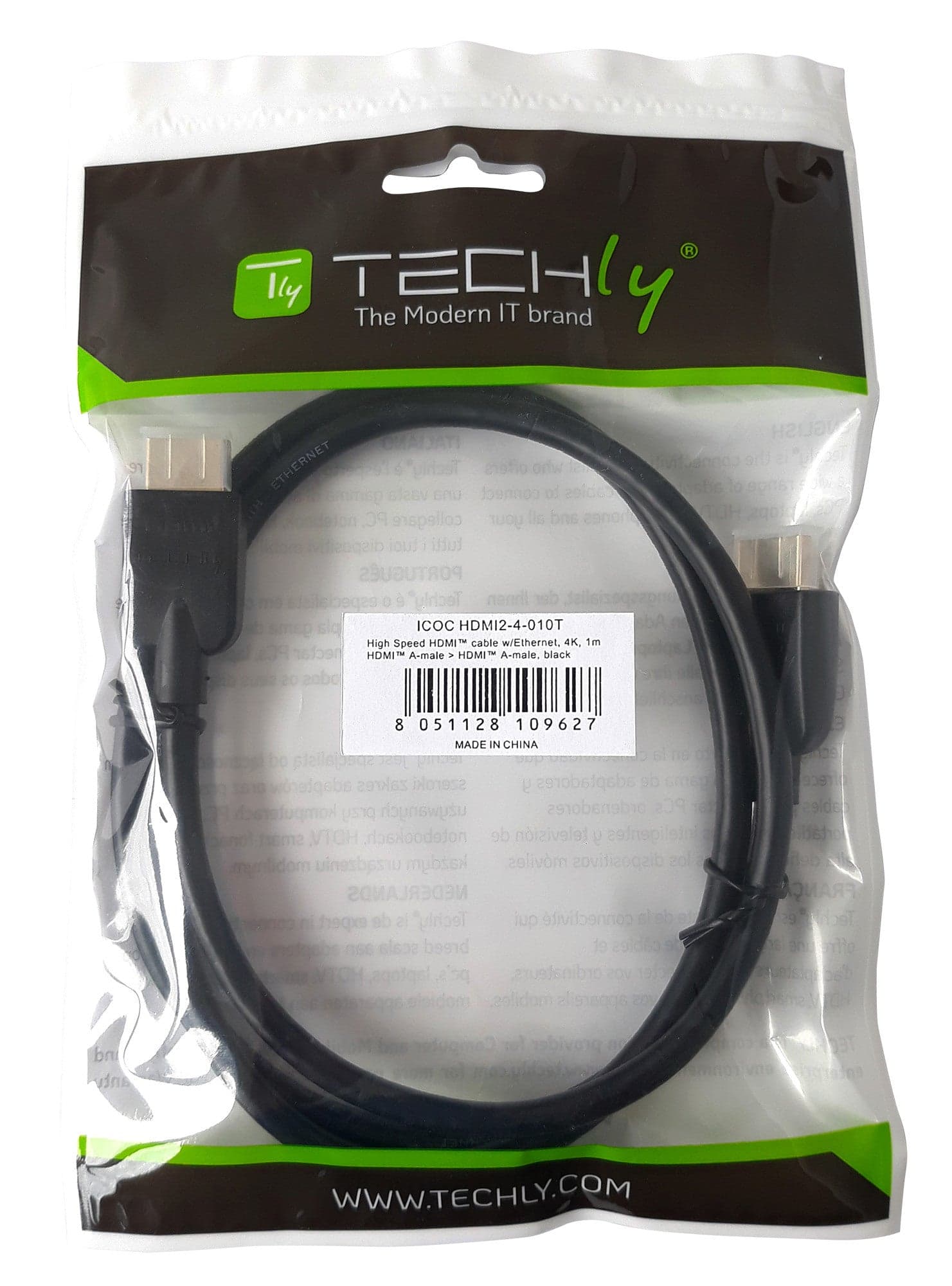 Cavo HDMI&trade High Speed 2.0 A/A M/M 0,5m Nero in Cavi HDMI Scontolo.net - Potenza, commercioVirtuoso.it