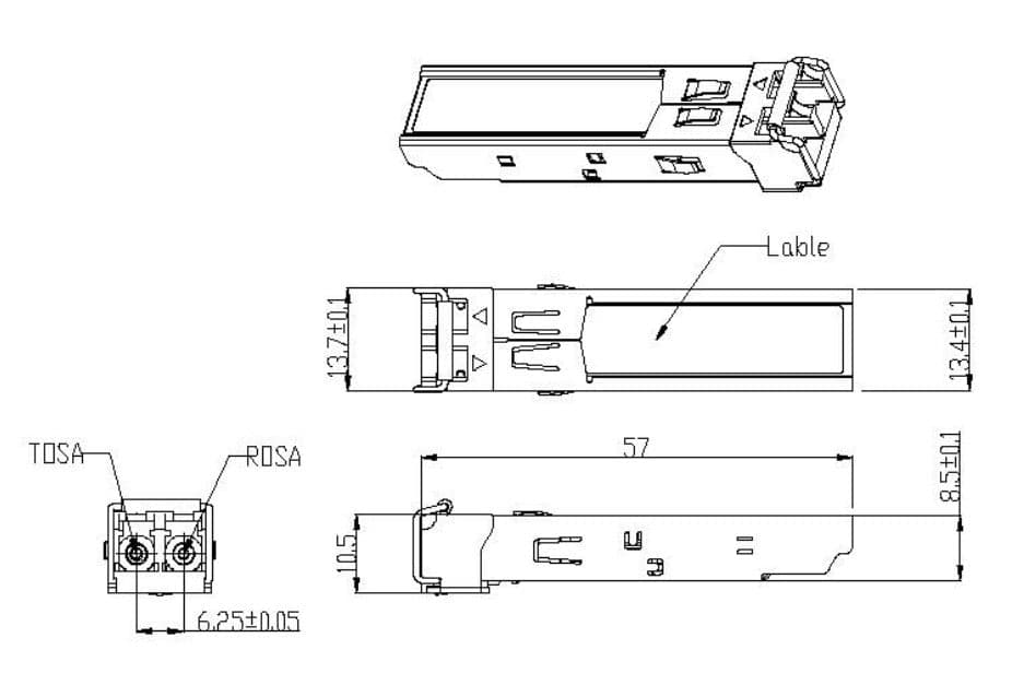Transceiver 1.25Gbps Fibra Ottica 850nm LC in  Scontolo.net - Potenza, commercioVirtuoso.it