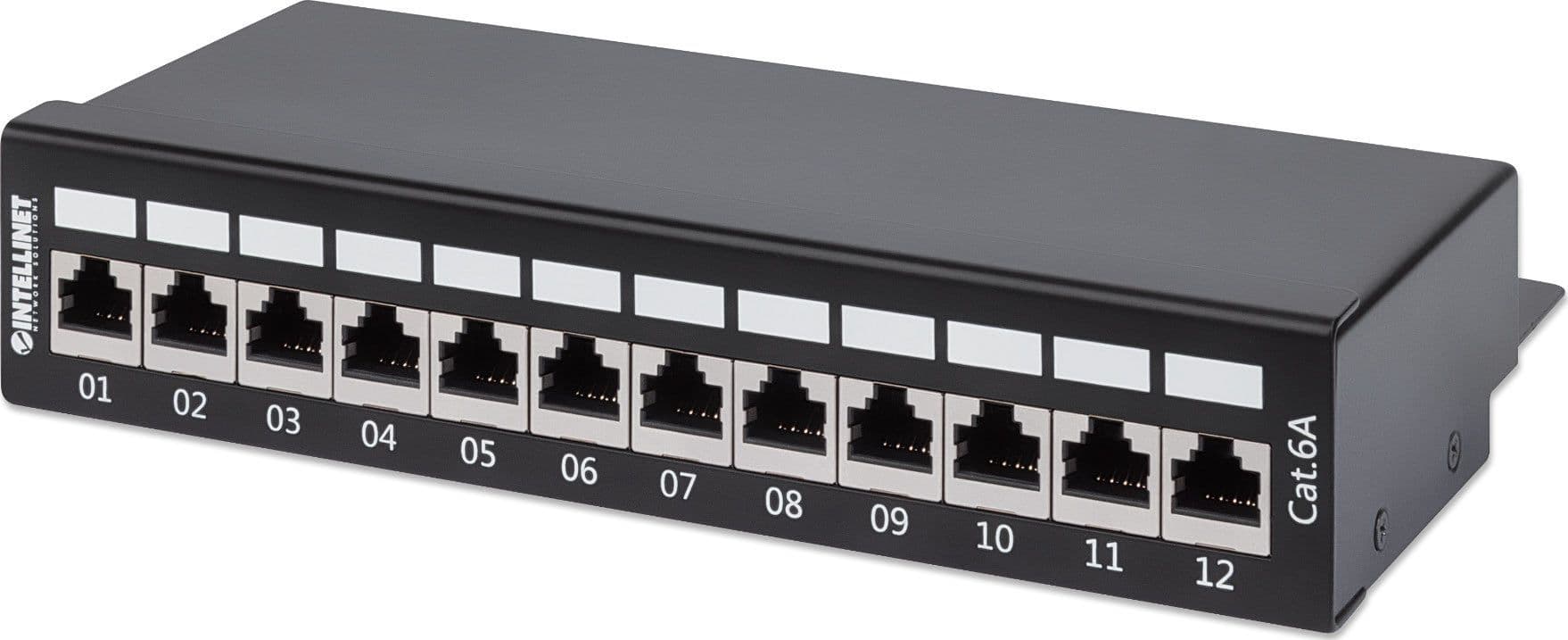 Pannello Patch 12 Posti Cat6a Schermato da Scrivania Nero in Pannelli patch Ethernet Scontolo.net - Potenza, commercioVirtuoso.it