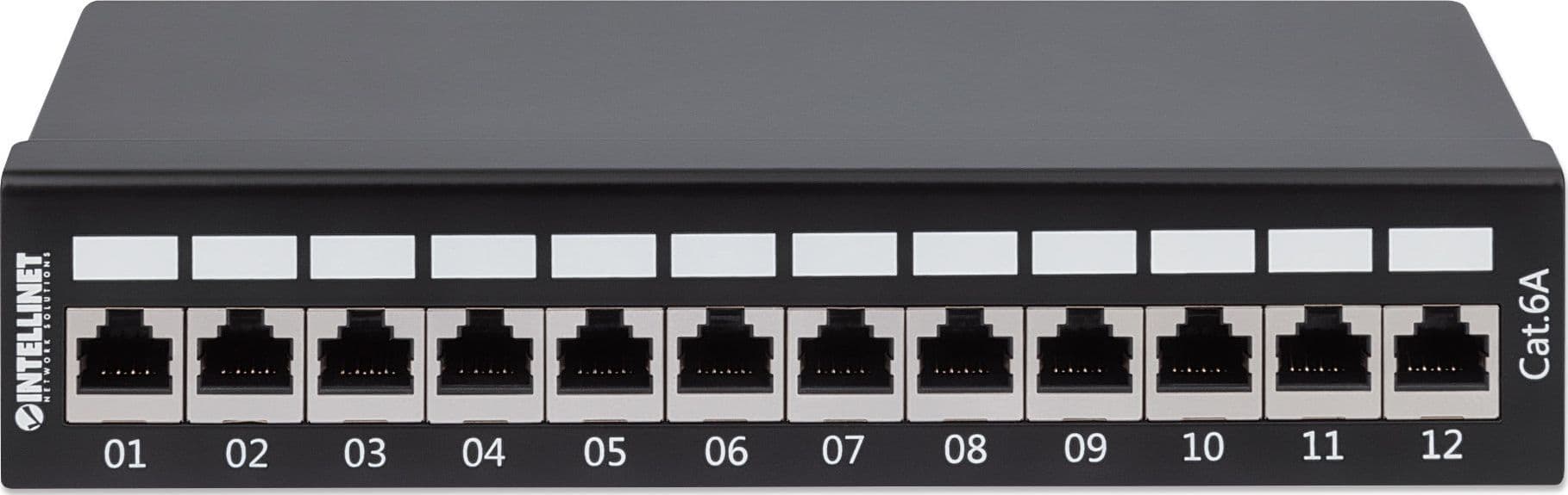 Pannello Patch 12 Posti Cat6a Schermato da Scrivania Nero in Pannelli patch Ethernet Scontolo.net - Potenza, commercioVirtuoso.it