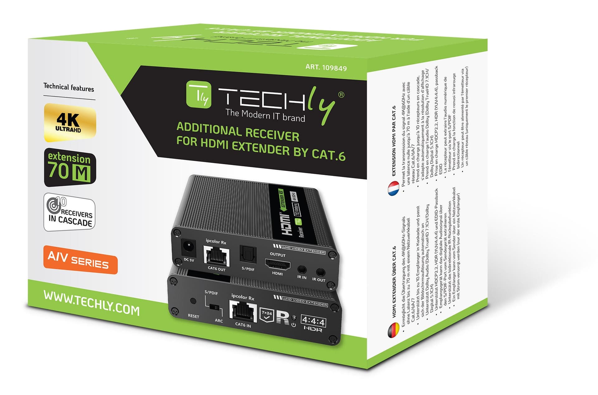 Ricevitore Extender HDMI 4K fino a 70m su Cavo Cat.6/6A/7 in Cavi HDMI Scontolo.net - Potenza, commercioVirtuoso.it