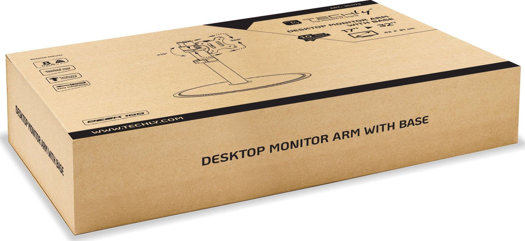 Braccio da scrivania per 1 monitor da 17'' a 32'' in Supporti Scontolo.net - Potenza, commercioVirtuoso.it