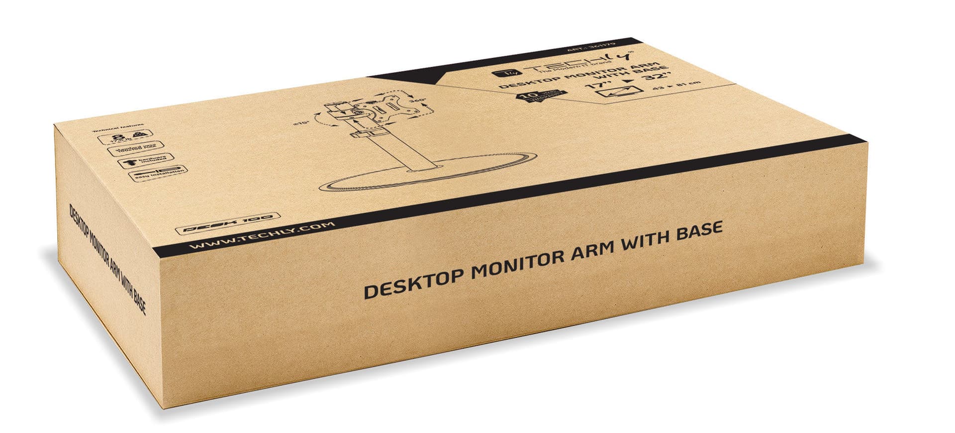 Braccio da scrivania per 1 monitor da 17'' a 32'' in Supporti Scontolo.net - Potenza, commercioVirtuoso.it