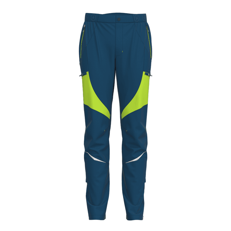 Great Escapes Dru man tech pant gibraltar sea / lime green