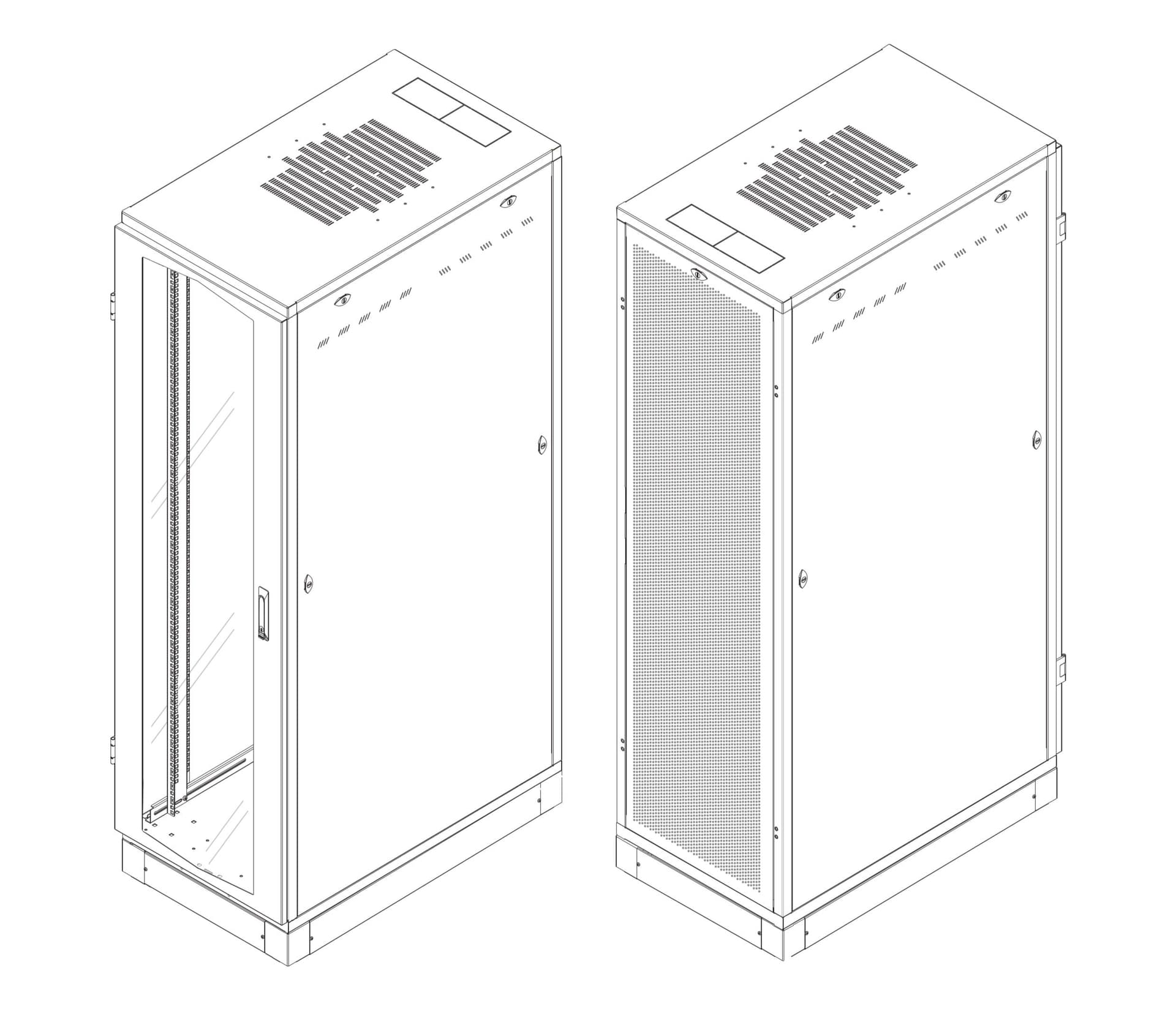 Armadio Server Rack NextGen 1000 19'' 600x1200 42U Nero in  Scontolo.net - Potenza, commercioVirtuoso.it