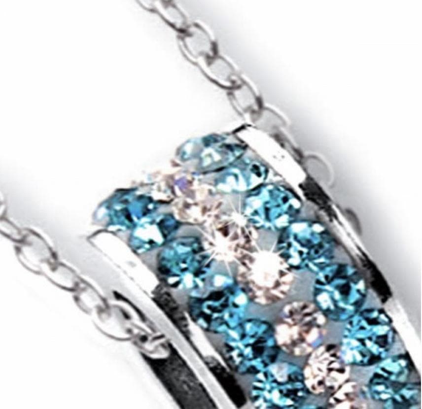 BOCCADAMO - Collana con passante in strass celesti e boreali in Collane Alba Gioielli - Casoria, commercioVirtuoso.it