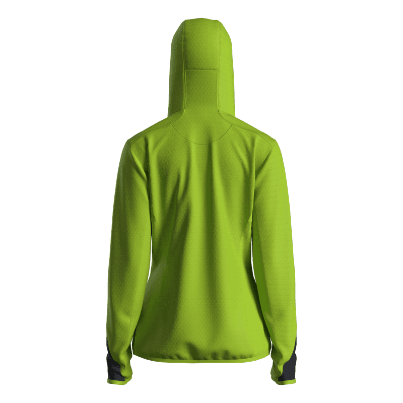 Great Escapes Cosmique lady long zip fleece jacket lime green in Giacche 3A Moda Mare Sport - Bellaria Igea Marina, commercioVirtuoso.it