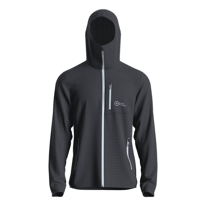Great Escapes Cosmique man long zip fleece jacket vulcan