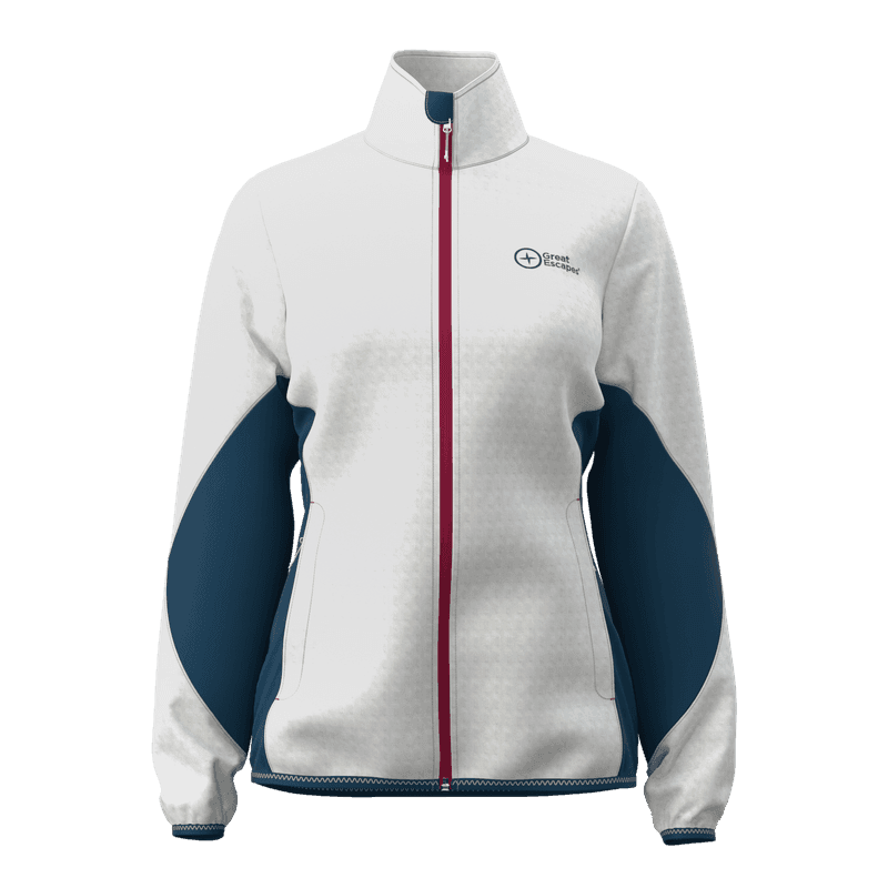 Great Escapes Tresero evo lady mid layer full zip white alyssum