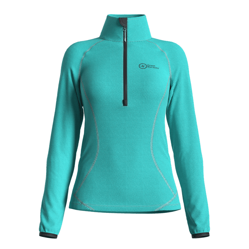 Great Escapes ADAMELLO lady light fleece halfa zip ceramic