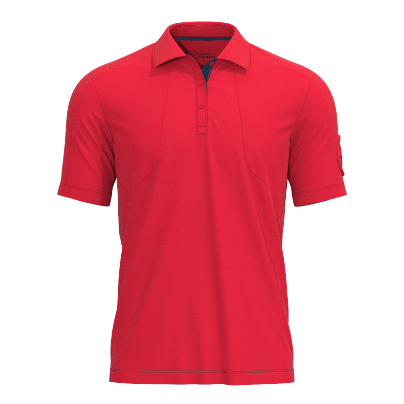 Great Escapes Luna man polo red