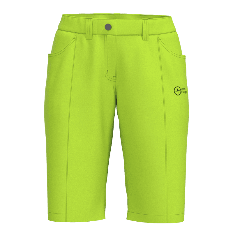 Great Escapes Saslong lady Recycled Short lime green