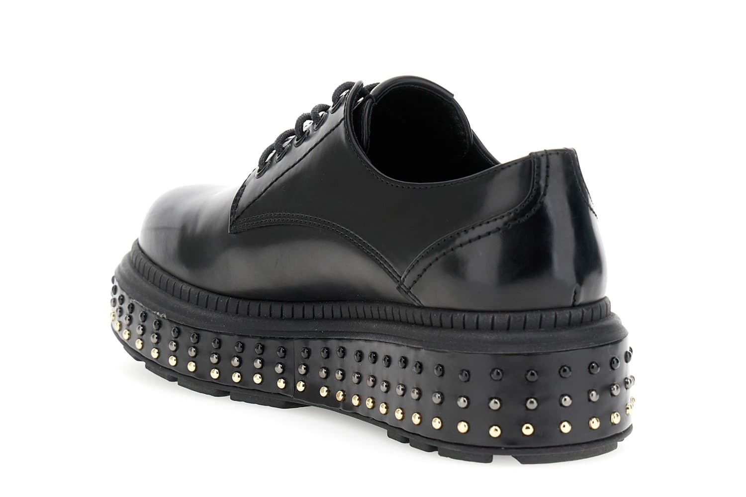 DERBY IN SINTETICO EFFETTO PELLE SPAZZOLATA in Lucido per scarpe 3A Moda Mare Sport - Bellaria Igea Marina, commercioVirtuoso.it