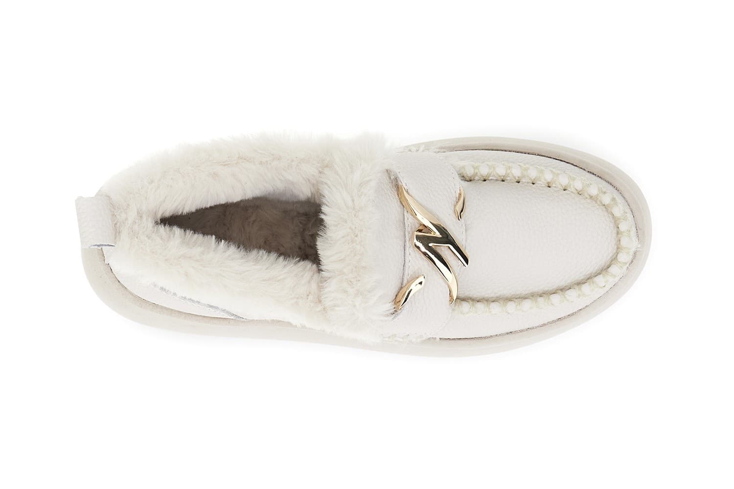 MOCASSINO IN PELLE CON ACCESSORIO in Zoccoli e sabot 3A Moda Mare Sport - Bellaria Igea Marina, commercioVirtuoso.it